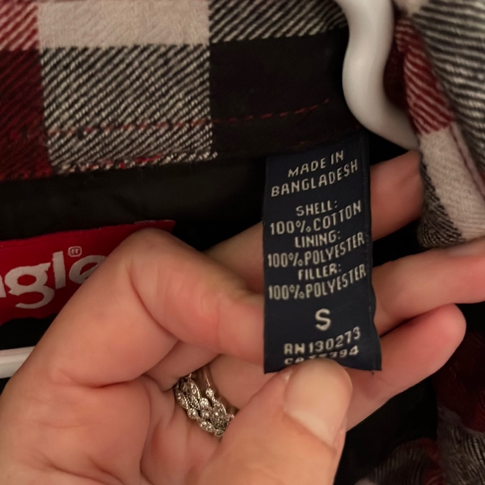 Wrangler Lined Shacket - Size Small - image 3